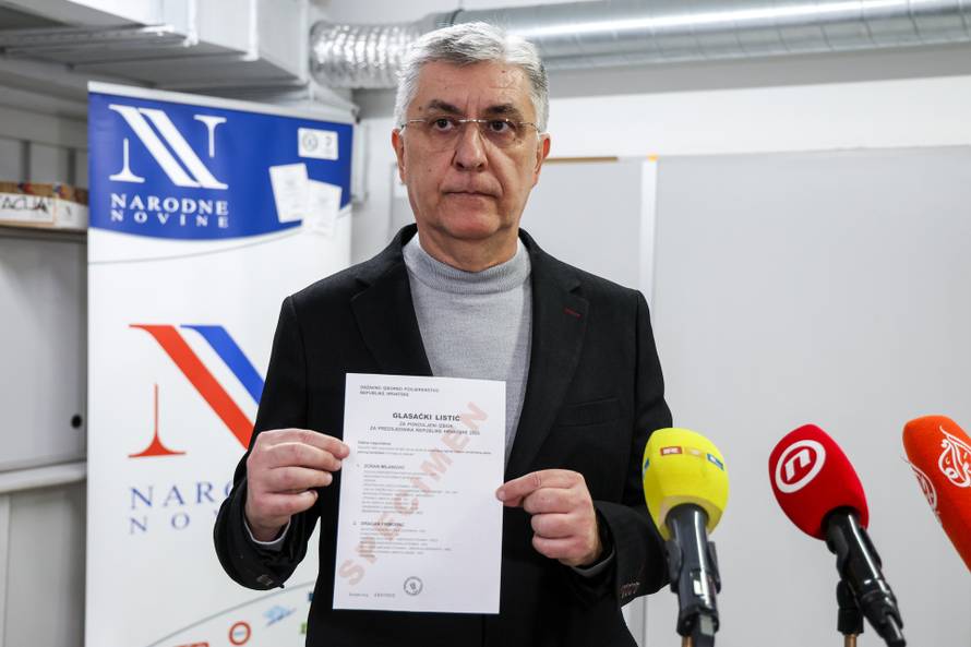 Zagreb: Tiskanje glasačkih listića za drugi krug predsjedničkih izbora