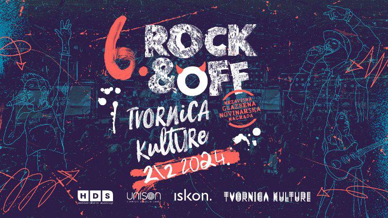 Šesto izdanje Rock&Off nagrade i 2024. godine u Tvornici kulture
