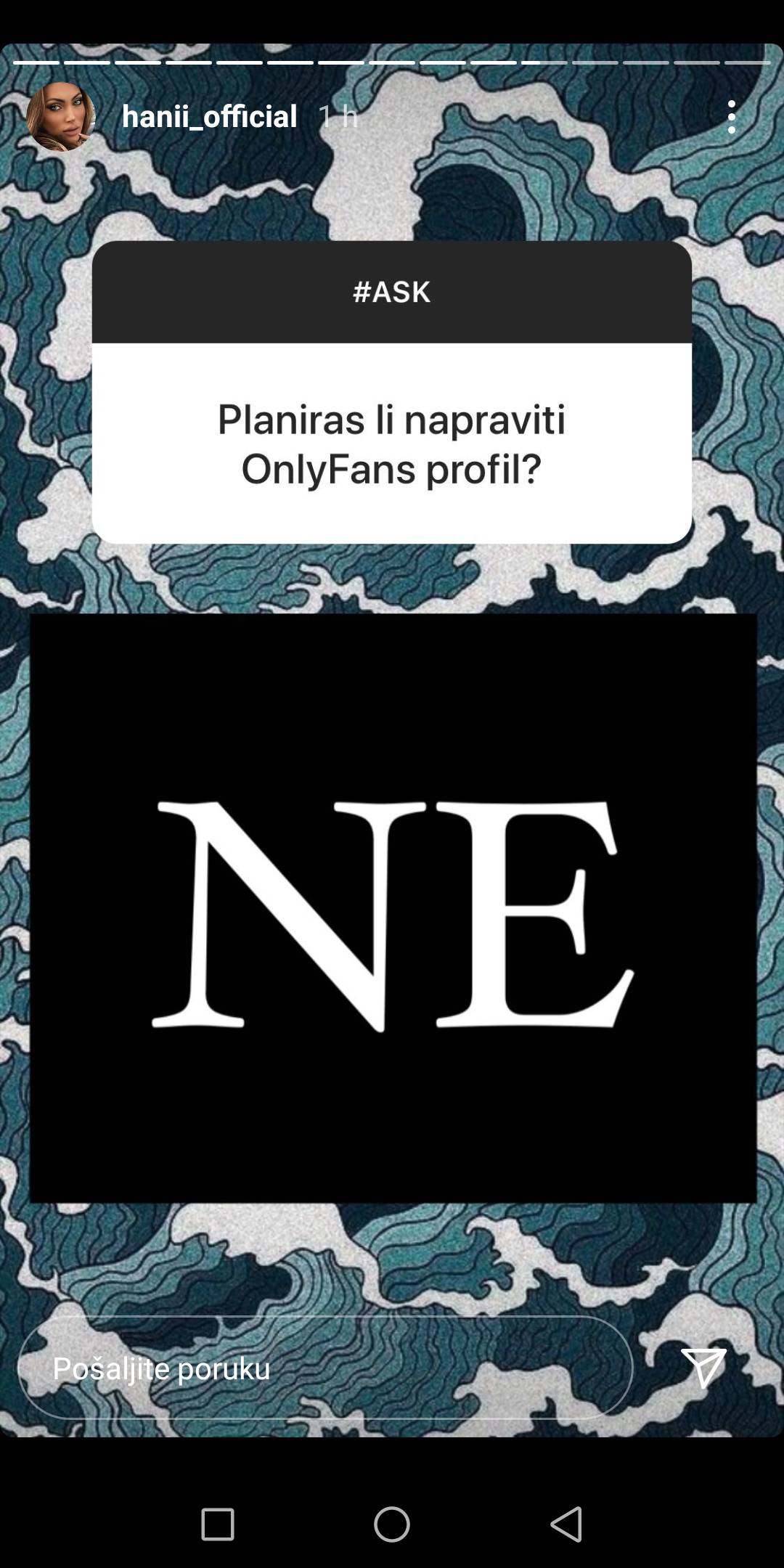 'Ne smatram se umjetnom i ne planiram ući u svijet erotike...'