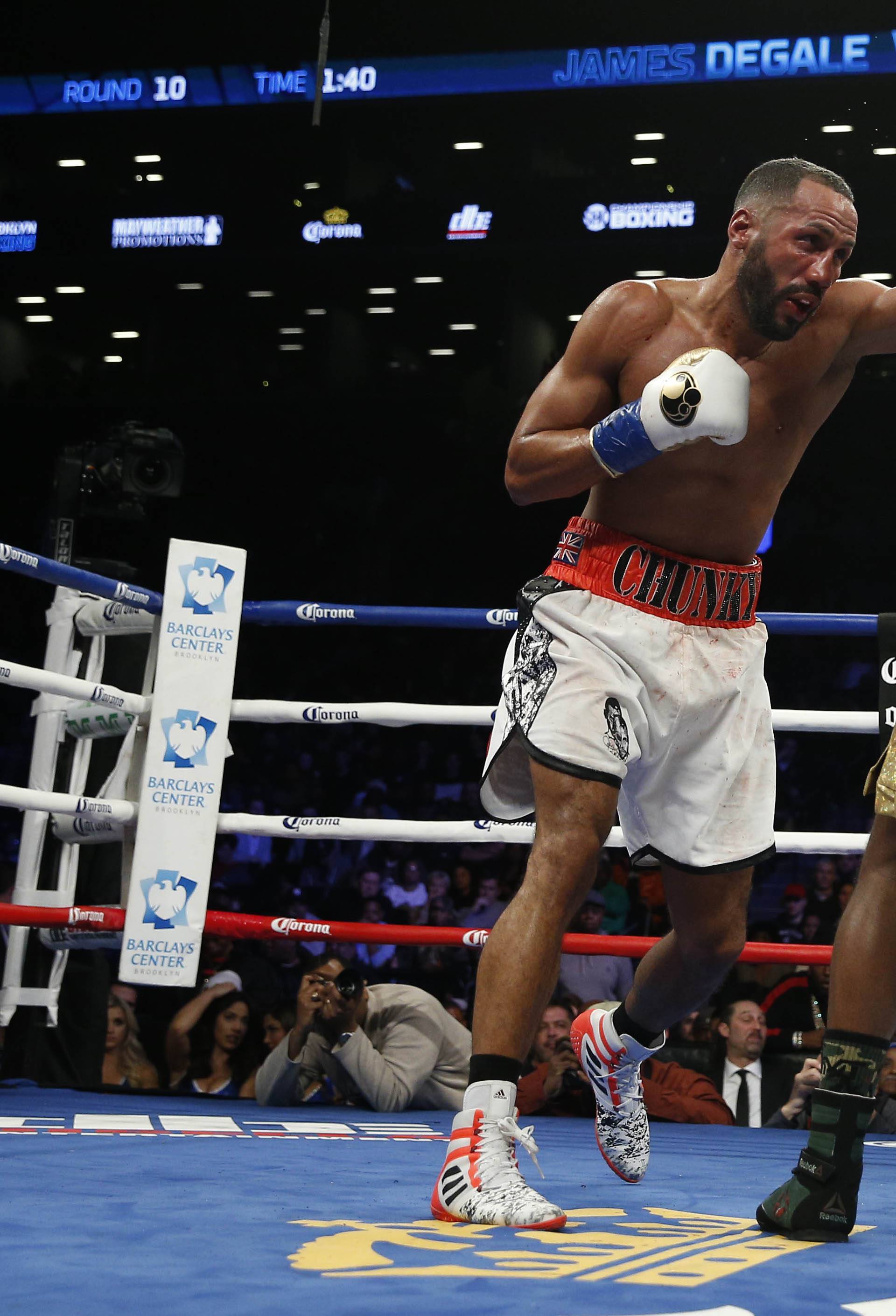 James DeGale in action against Badou Jack