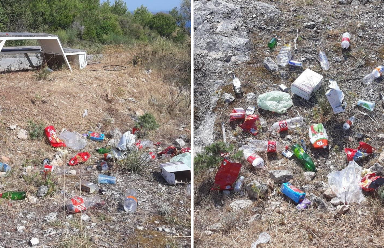 Iz Turističke zajednice Zlarin reagirali na smeće po prirodi: 'Niste cool, sramota je...'