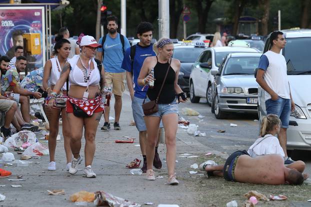 Split: Okolica Poljuda nakon prve veÄeri Ultra Europe festivala