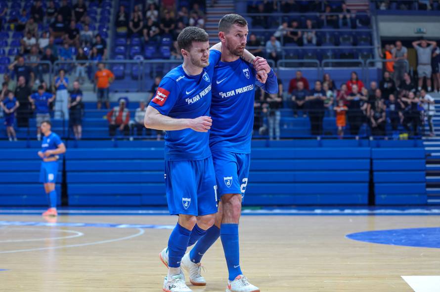 Susret Futsal Dinama i Osijeka u 2. utakmici polufinala SuperSport Hrvatske malonogometne liga