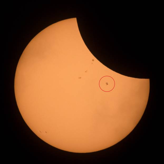 2017 Total Solar Eclipse - ISS Transit