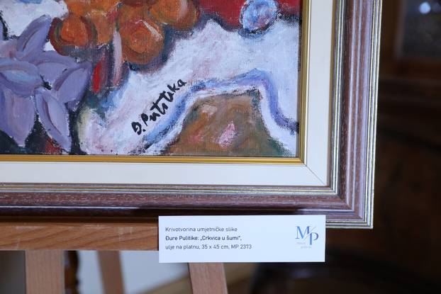 Zagreb: Otvorenje izložbe "Ljepota lažnog sjaja" - krivotvorenih umjetnina iz fundusa Muzeja policije