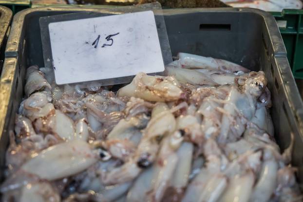 Split: Bogata ponuda ribe petkom u splitskoj ribarnici
