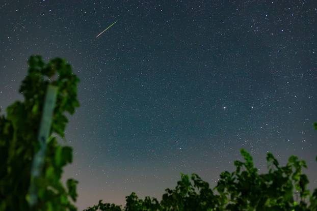 Kiša meteora iznad Baranjskih vinograda
