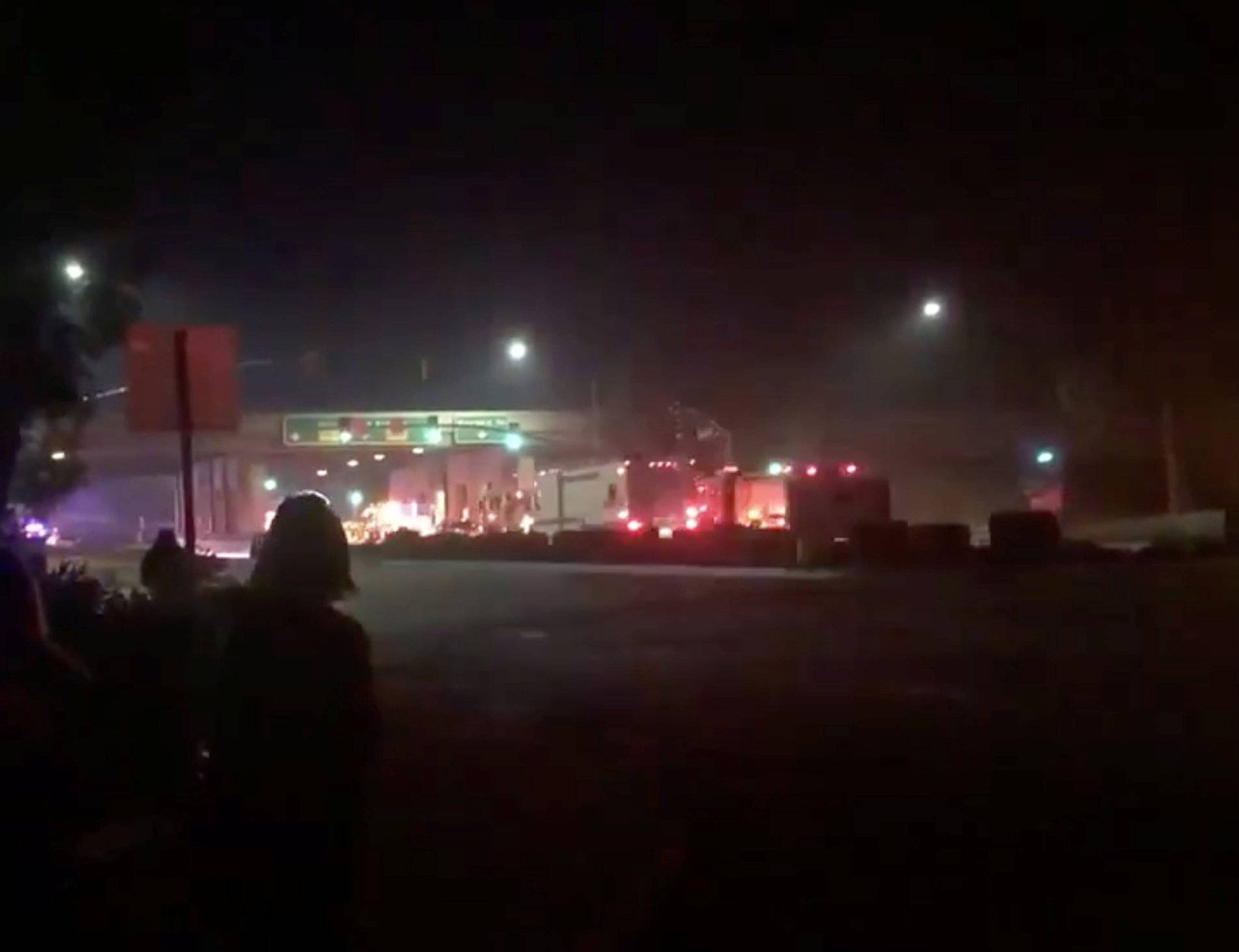 First responders are seen outside Borderline Bar and Grill in Thousand Oaks, California