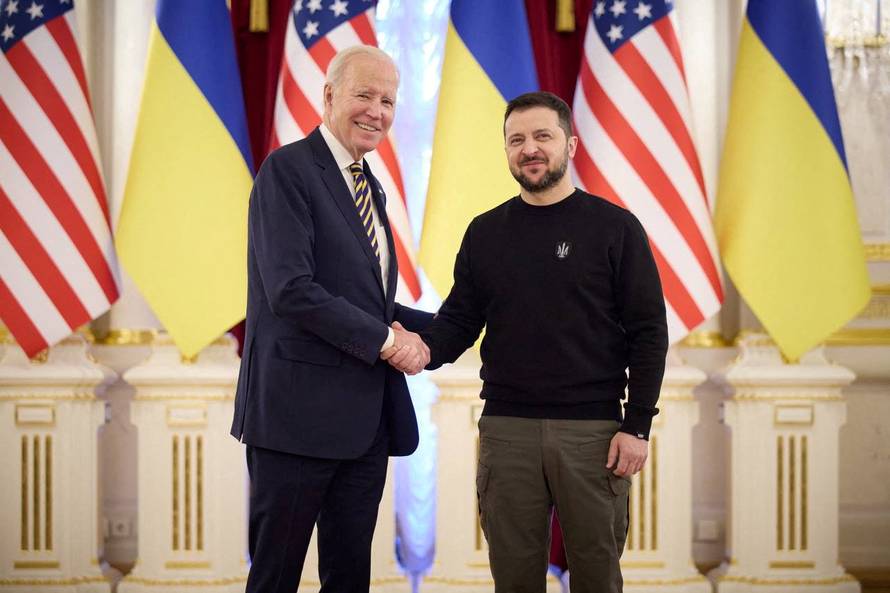 U.S. President Biden visits Kyiv