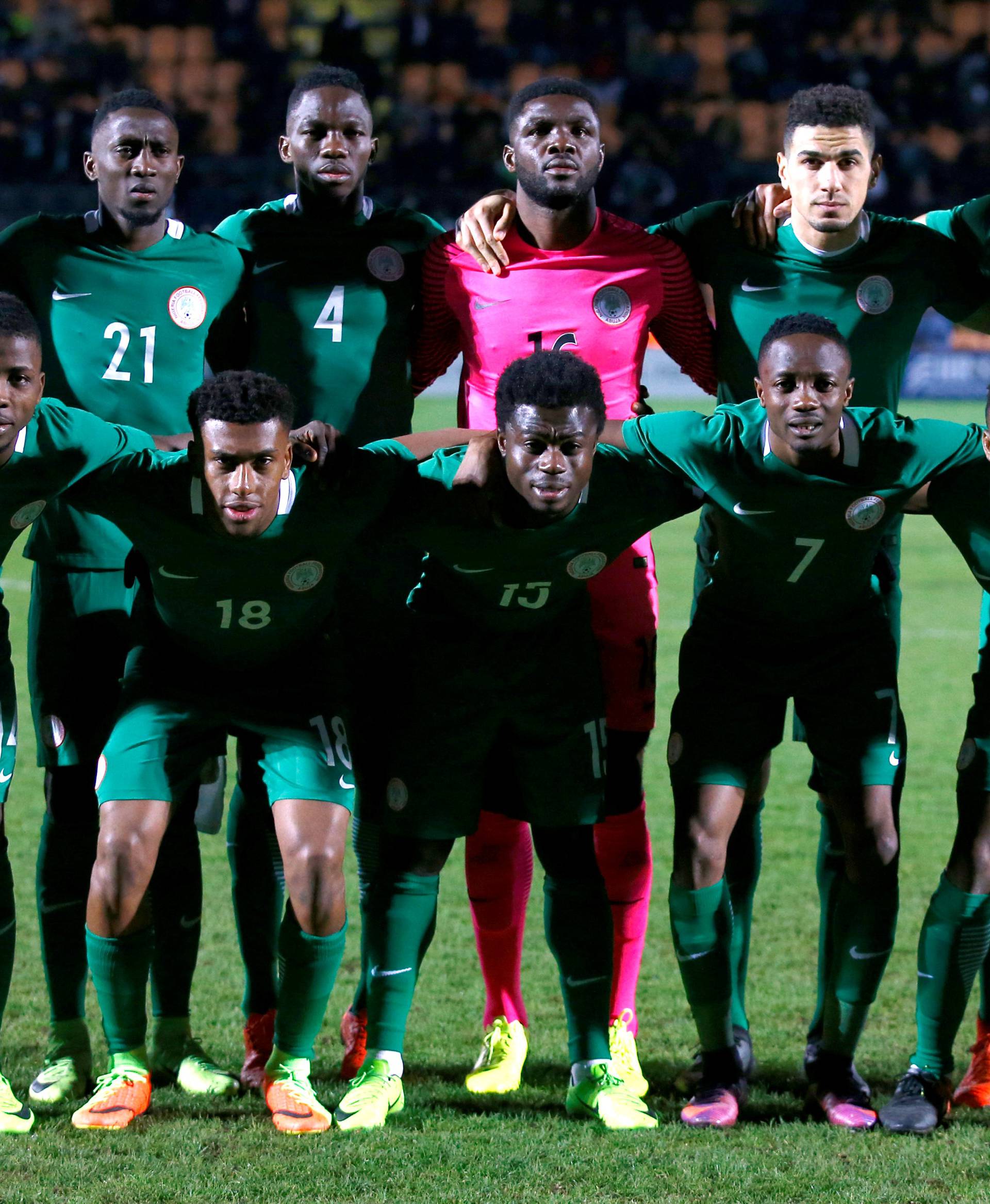 FILE PHOTO: Nigeria team group before the match