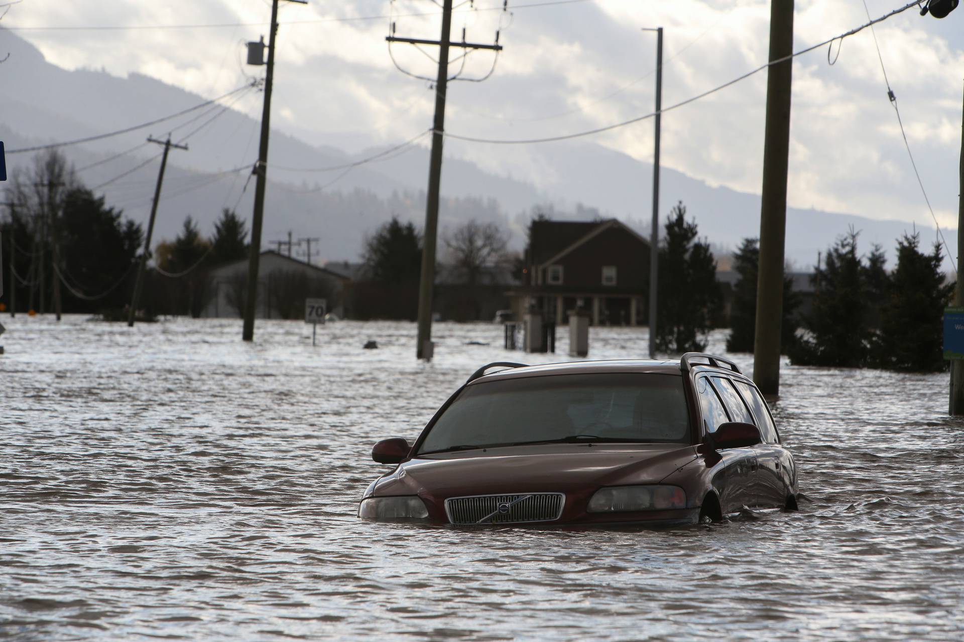 Rainstorms cause flooding and landslides in the western Canadian province of British Columbia