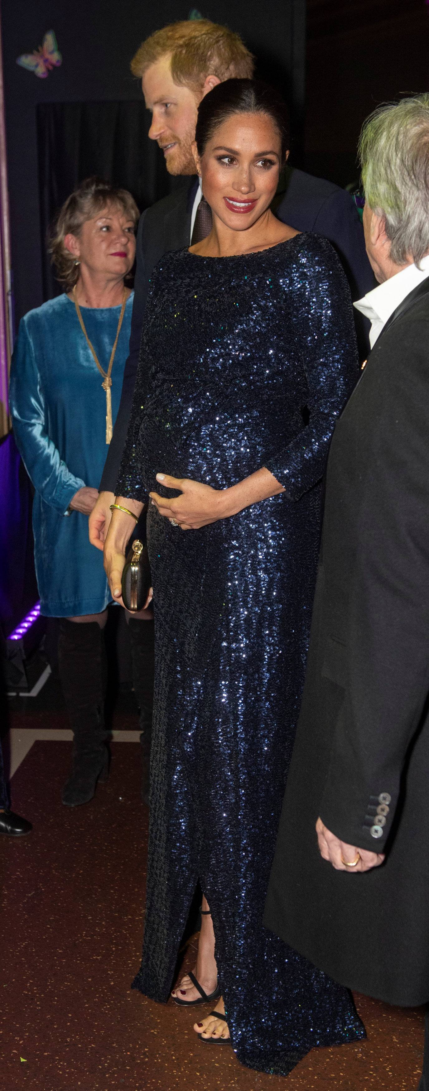 Britain's Prince Harry and Meghan, Duchess of Sussex attend the premiere of Cirque du Soleil's 'Totem' at the Royal Albert Hall in London