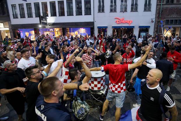 Hrvatski navijači u Kopenhagenu napravili pravu feštu
