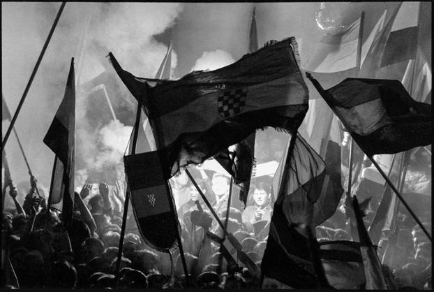 Zagreb: Svečano otkrivanje spomenika banu Josipu Jelačiću na istoimenom trgu, 15.10.1990.