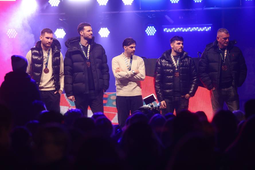 Rijeka: Doček za brončane rukometaše Tina Lučina, Verona Načinovića, Filipa Glavaša, Dinu Slavića