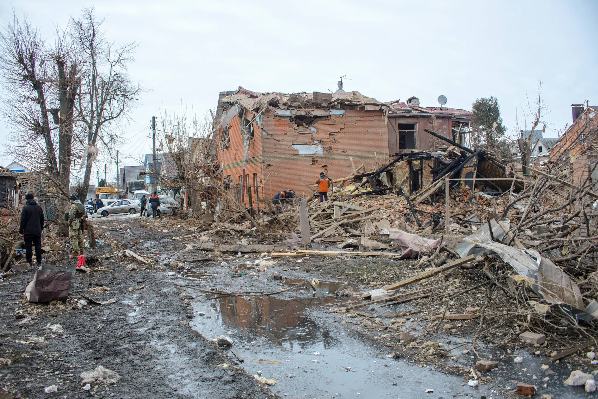 Aftermath of shelling in Sumy