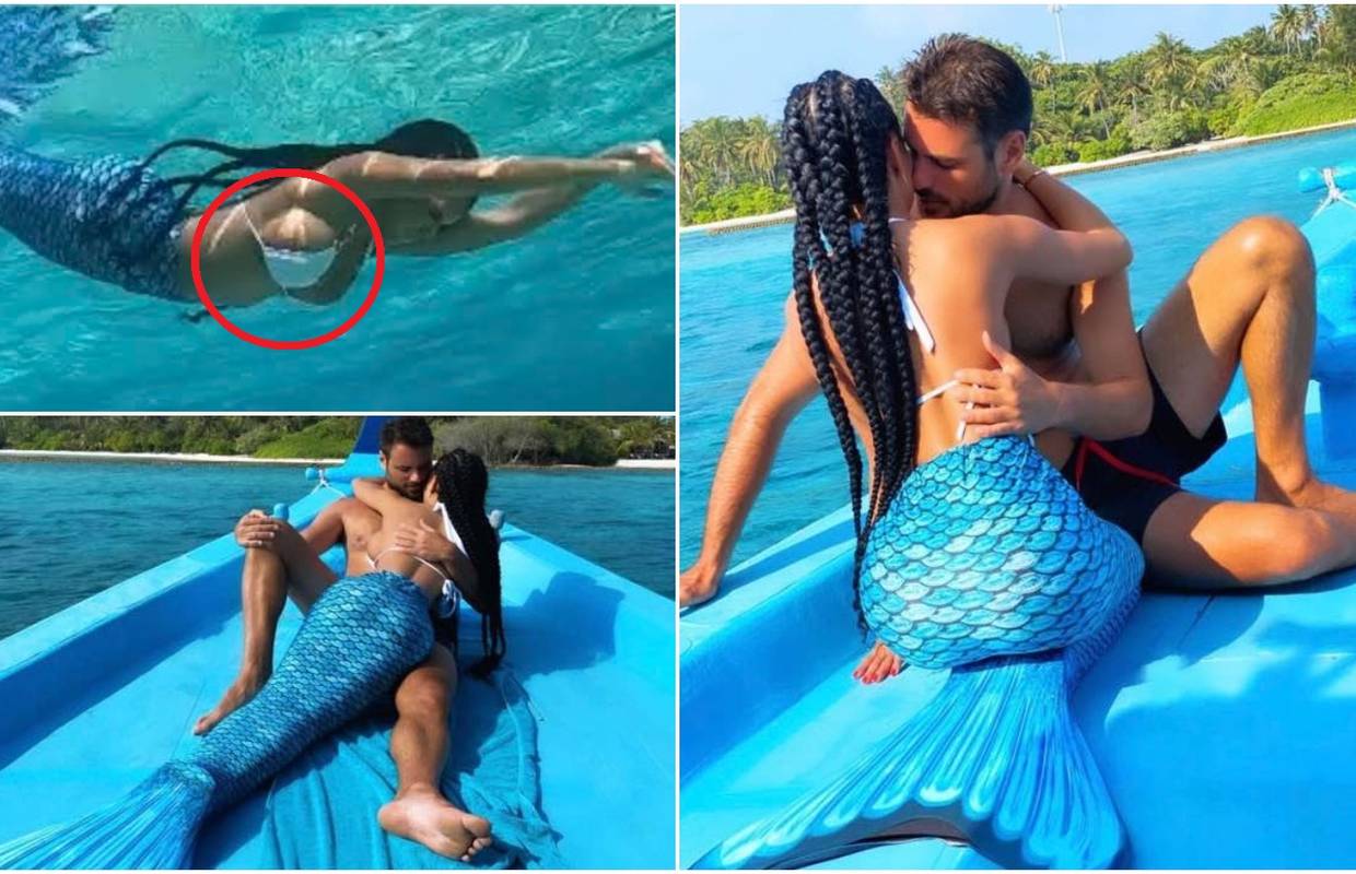 Hauser pokazao svoju sirenu: U moru joj 'klizio' bikini s grudi...