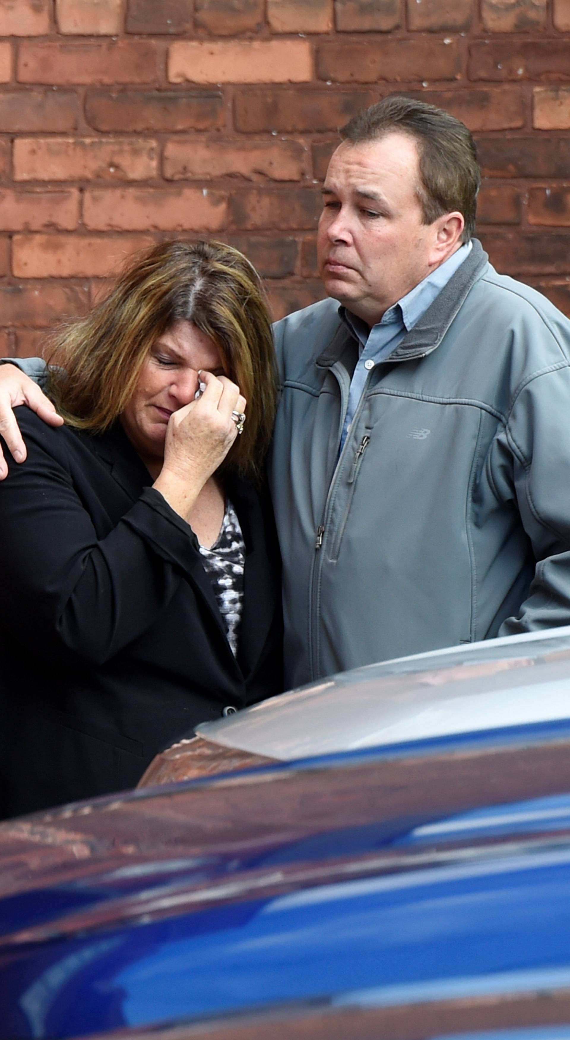 Mourners attend a combined wake for the victims of Saturday's limousine crash in Amsterdam