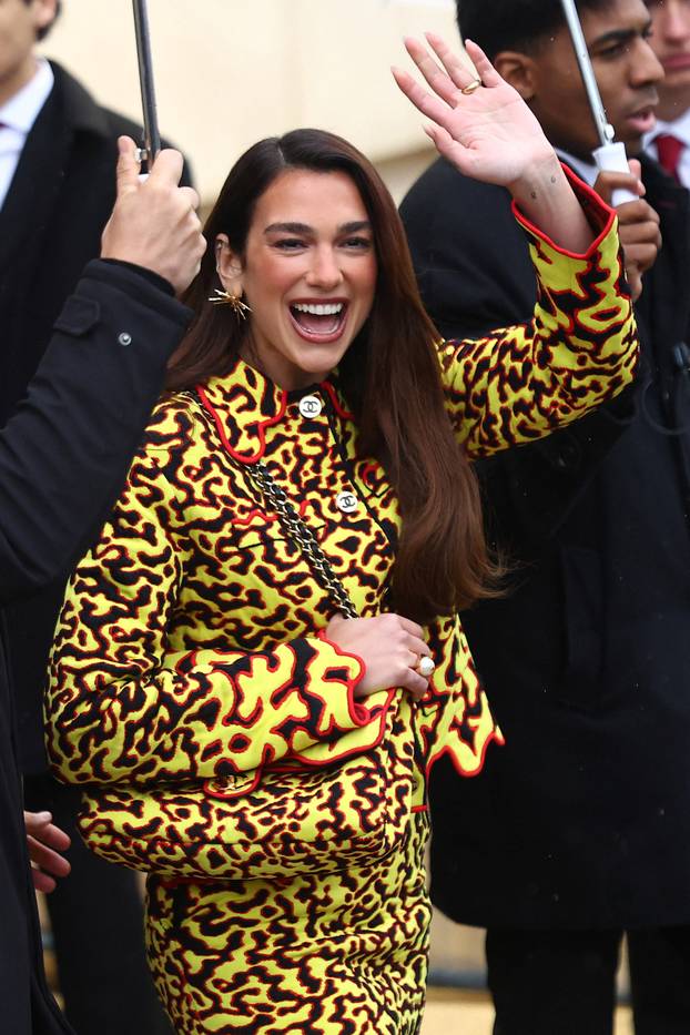 Guests at Chanel Haute Couture Spring/Summer 2026 show in Paris