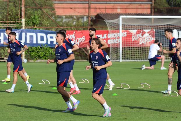 Rijeka: Trening nogometne reprezentacije Hrvatske