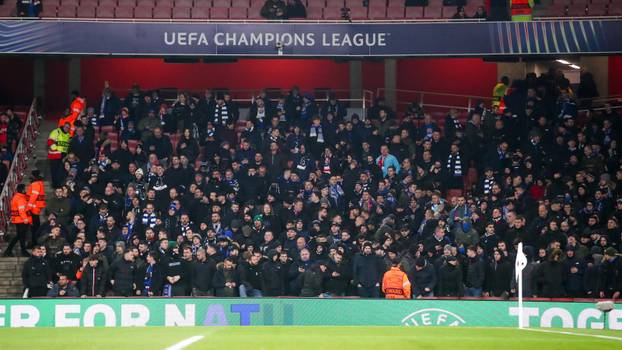 London: Zagrijavanje igrača uoči utakmice Arsenala i Dinama u Ligi prvaka