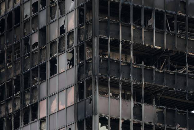 Zagreb: Vjesnikov neboder tjedan nakon požara, očevid je u tijeku