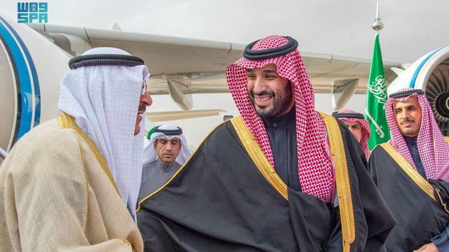 Kuwait's Emir Sheikh Meshal Al-Ahmad Al-Jaber Al-Sabah arrives in Saudia Arabia