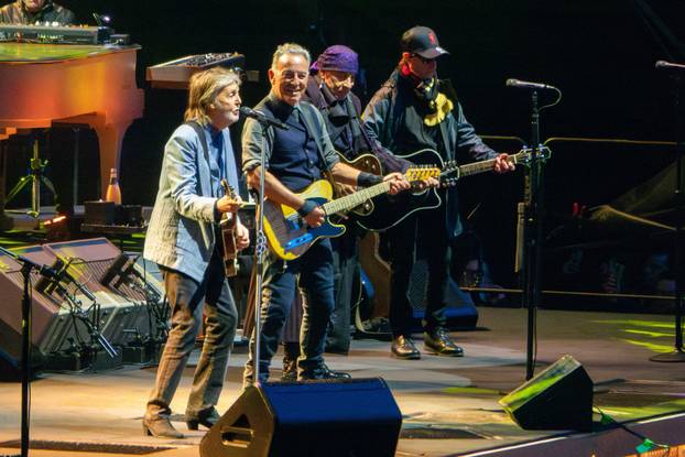 Bruce Springsteen Downs Whiskey And Duets With Paul McCartney In Liverpool - 08 Jun 2025