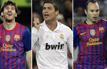 Uefin 'El clasico': Osam igrača Barce i Reala u naj momčadi 