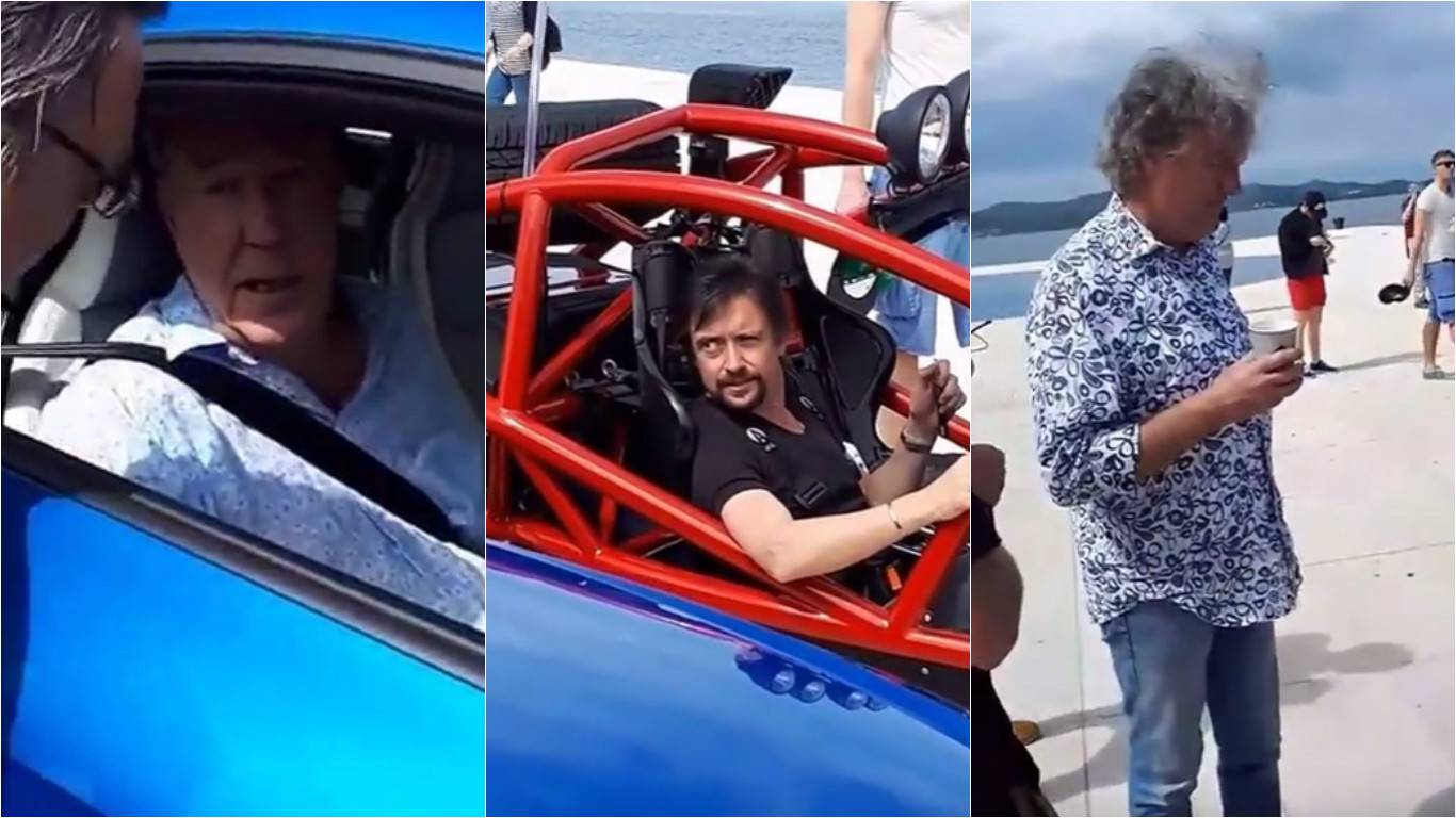 Prolaznici u šoku: Bivša ekipa Top Geara 'osvanula' u Zadru