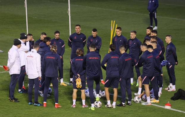 Zagreb: Trening Hrvatske nogometne reprezentacije uoči utakmice sa Slovenijom