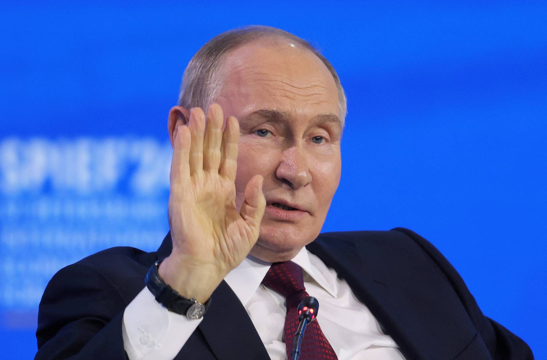 Russian President Putin attends St. Petersburg International Economic Forum