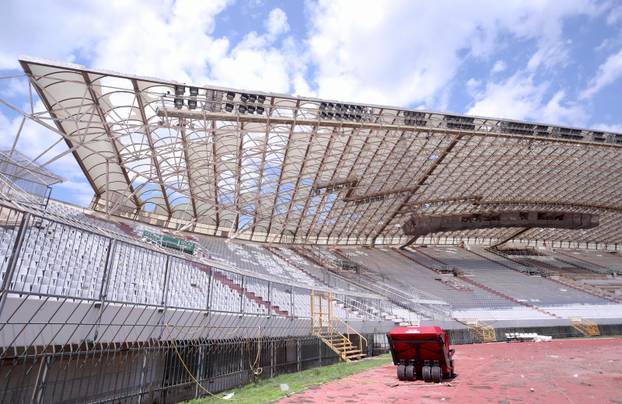 Poljud o&scaron;te&cacute;en u oluji koja je poharala Split