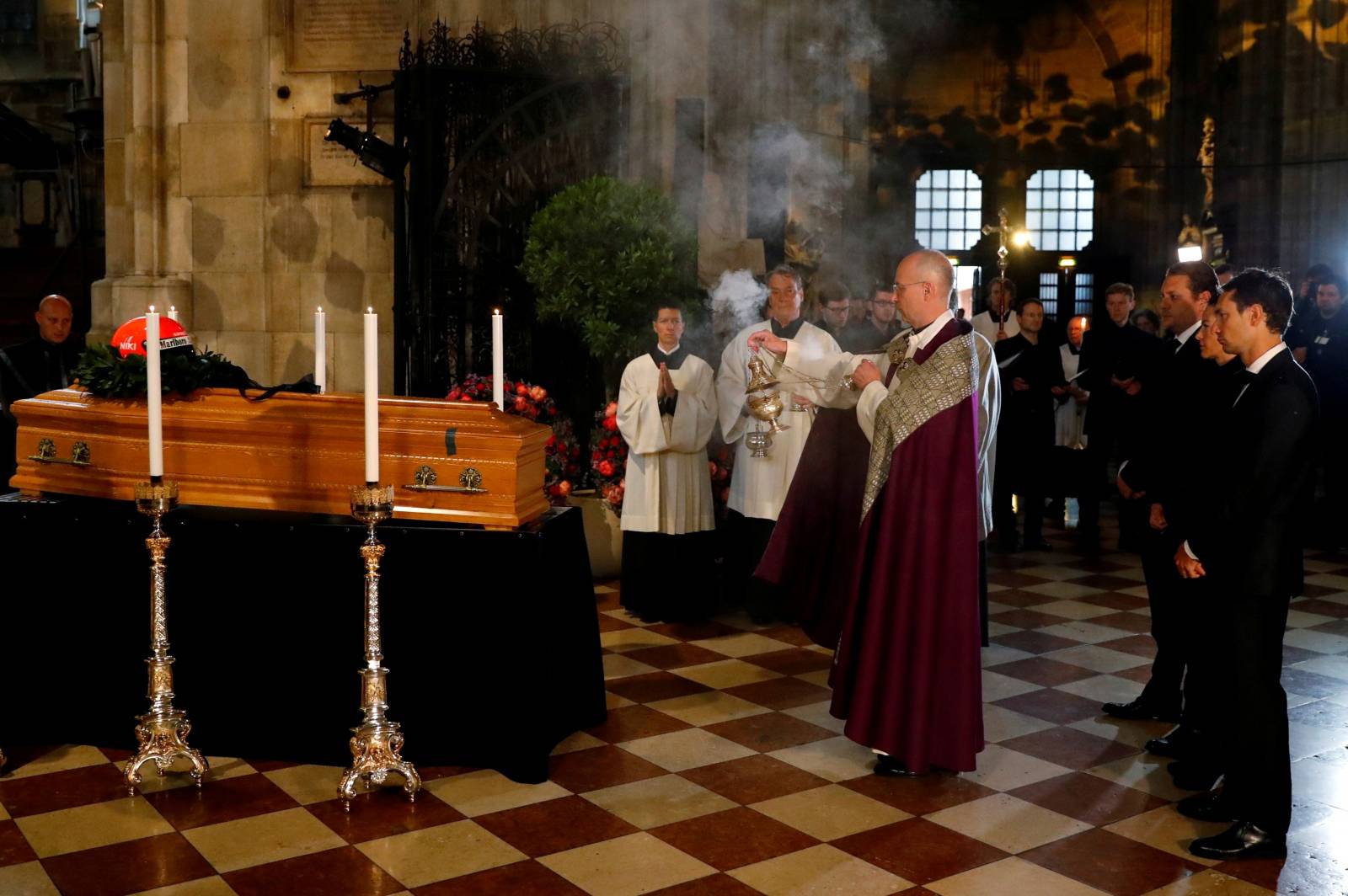 Funeral service for Austrian motor racing greatÂ Niki Lauda at St Stephen's cathedral in Vienna