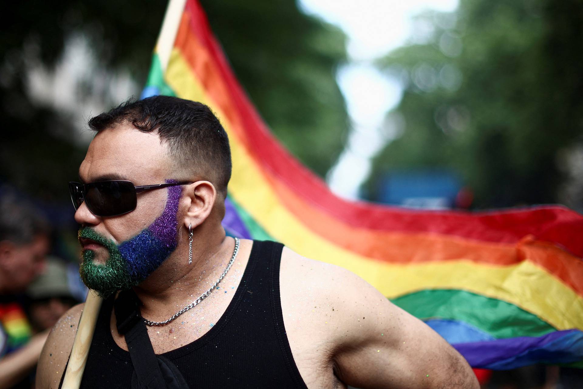 LGBTQ+ community comes together for diversity parade, in Buenos Aires