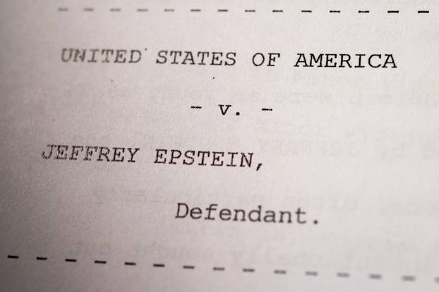 FILE PHOTO: Newly released documents from the U.S. Justice Department files on Jeffrey Epstein