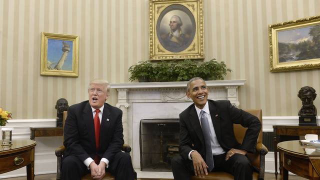 U.S. President Barack Obama meets with President-elect Donald Trump at the White House - DC