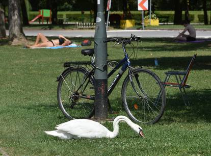 FOTO Zagrepčani se rashladili na Jarunu. Stiže toplinski val