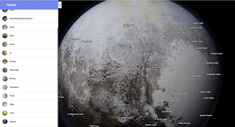 Google se širi u svemir: Sada u kartama daju upute do Plutona