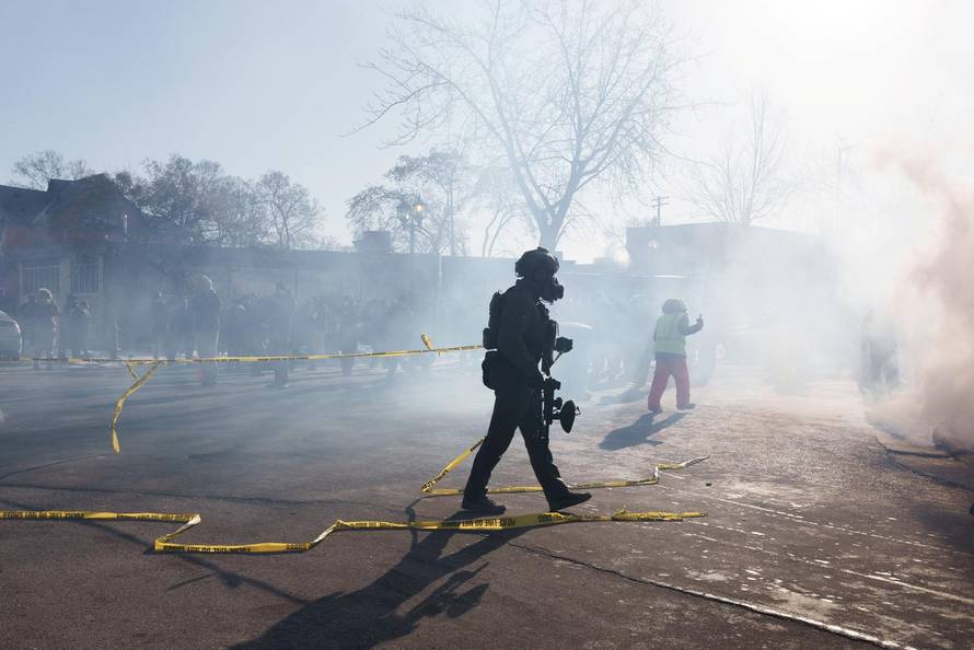 Protest after federal agents fatally shot a man while trying to detain him, in Minneapolis
