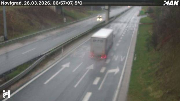 FOTO SNIJEG ZAMEO CESTU Evo kako izgleda A6 Zagreb - Rijeka