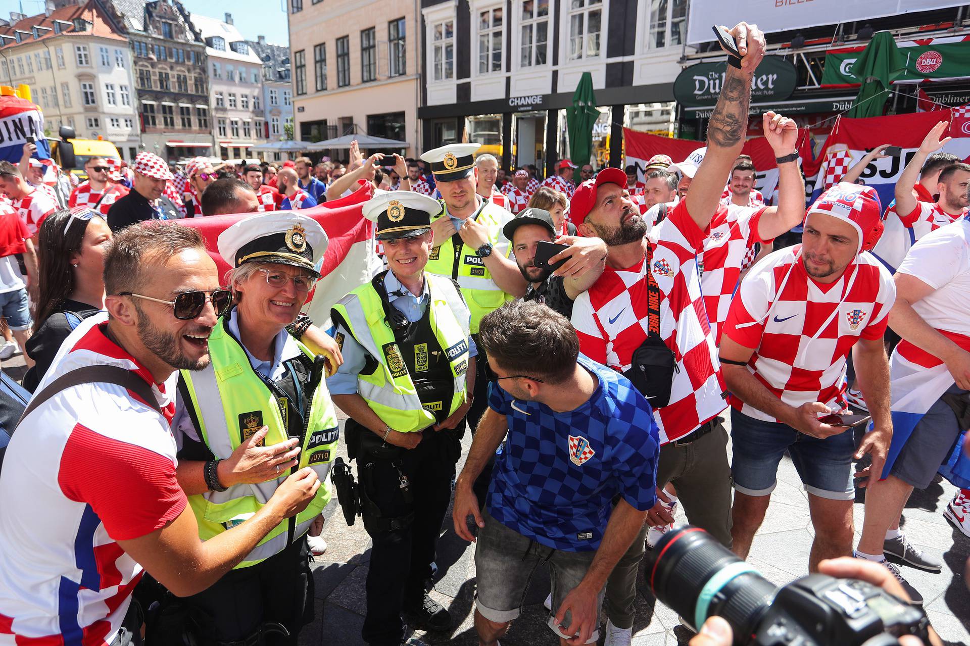 Kopenhagen: Navijaci Hrvatske i Španjolske u gradu uoči utakmice