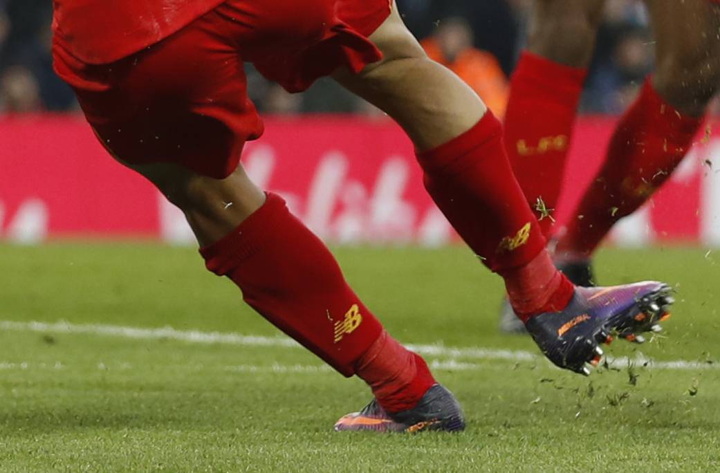 Liverpool's Philippe Coutinho sustains an injury