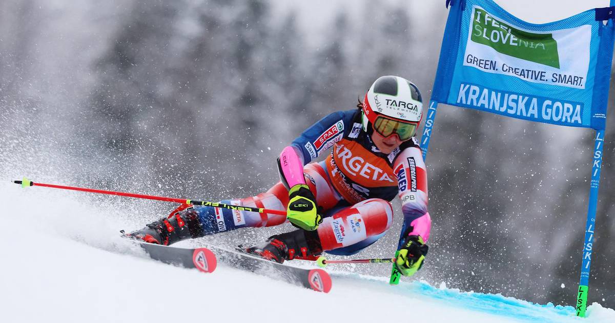 Zrinka Ljutić shines in giant slalom, vying for podium in second run