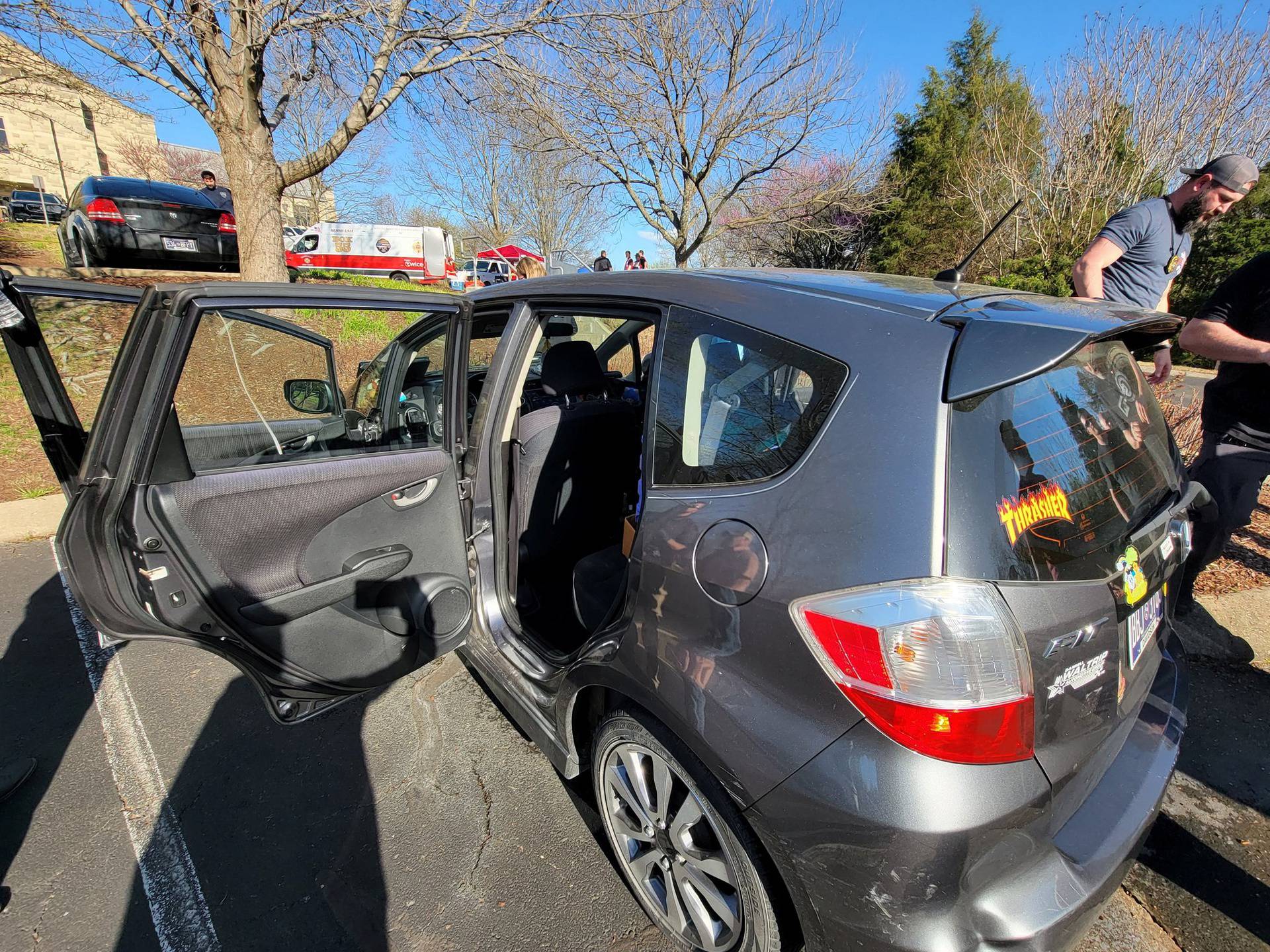 Honda Fit vehicle, driven and parked at The Covenant School by mass shooting suspect in Nashville