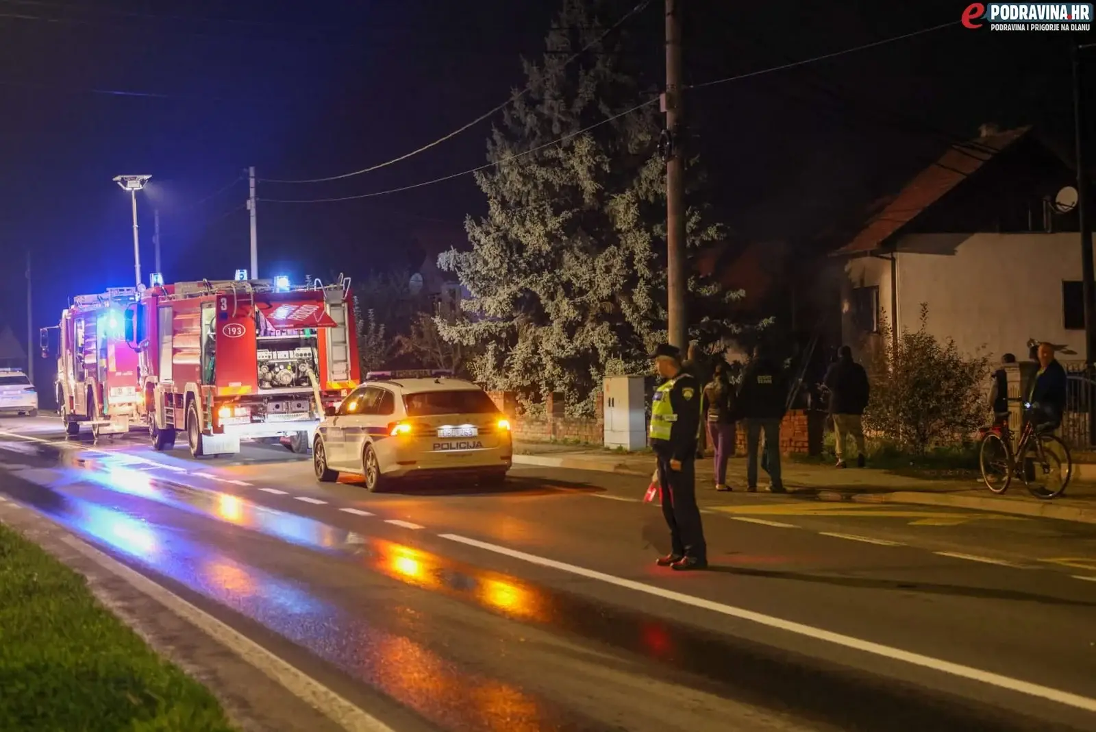 FOTO Gorjela kuća u Koprivnici