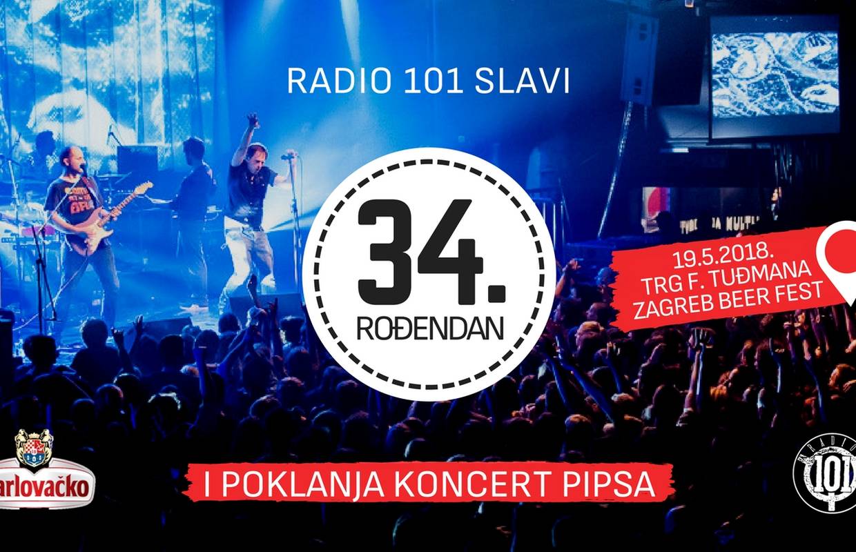 Proslavite s Radijem 101 njegov 34. rođendan