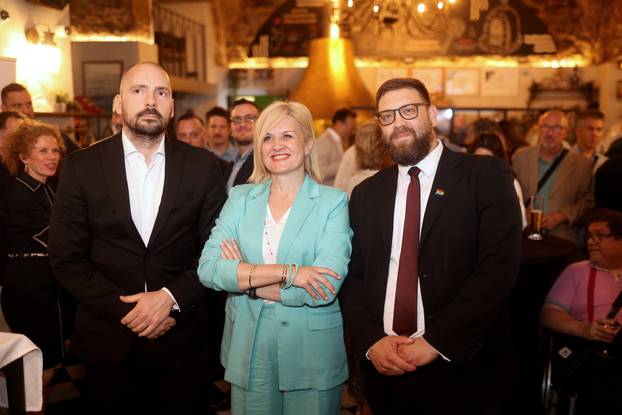 Rijeka: Doček izbornih rezultata u stožeru Ive Rinčić