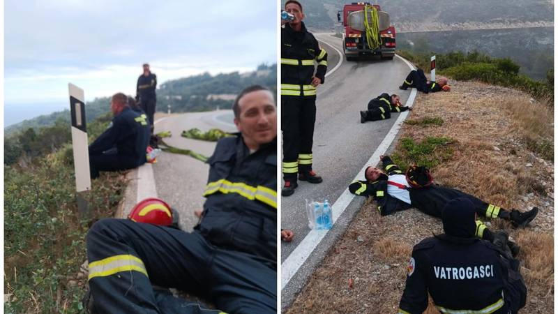Iscrpljeni vatrogasci bore se s požarom na Visu: 'Vi ste heroji!'