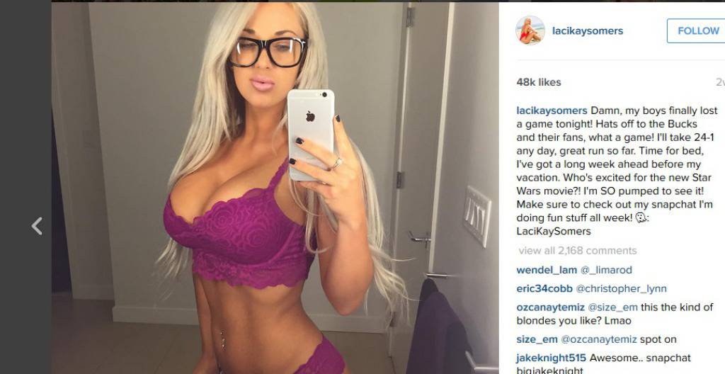 Screenshot/Instagram/Lacikaysomers